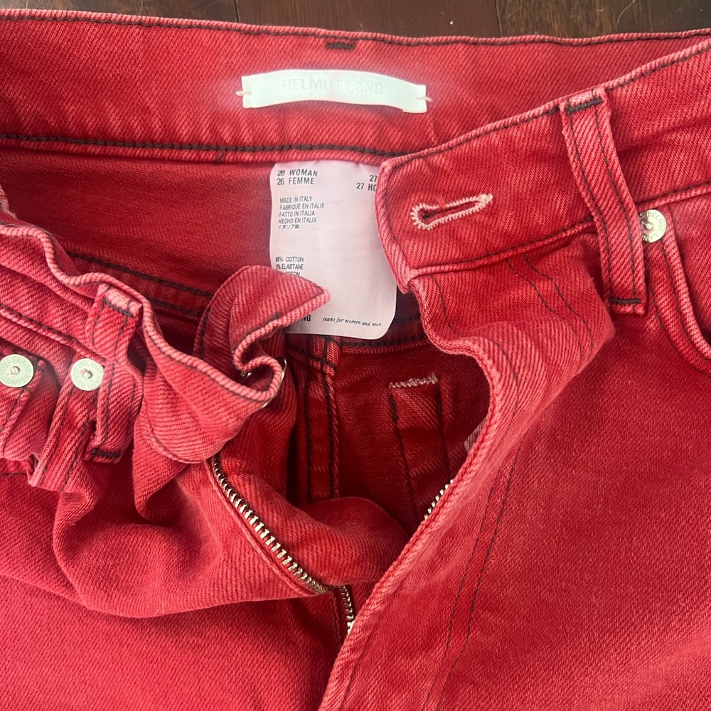 Red Denim Jeans